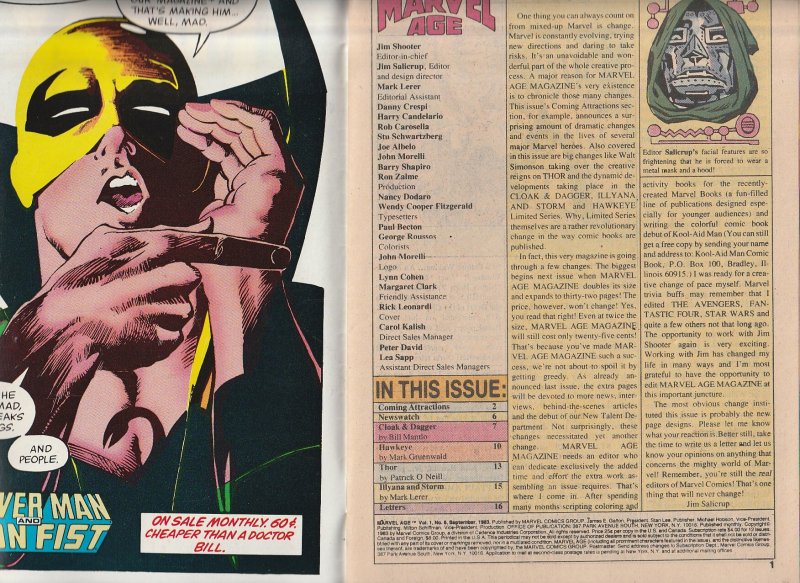 Marvel Age #6 (1983)  1st Walther Simonson Thor art