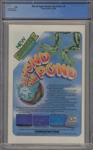 MARVEL SUPER HEROES SECRET WARS #8 CGC 9.8 ORIGIN SYMBIOTE WHITE PAGES 4003