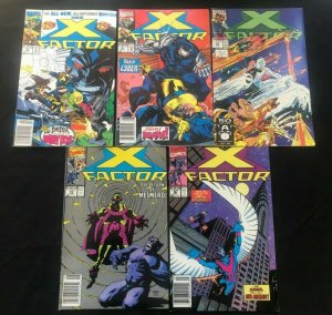 X-FACTOR 5PC LOT (FN/VF) MIGNOLA!! 1990-92