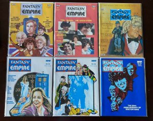 Doctor Who Fantasy Empire Mag lot #1-14 average 8.0 VF 17 pieces (1981 to 1984)