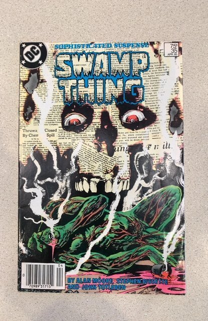 Swamp Thing #35 (1985) Alan Moore Story Stephen Bissette Cover