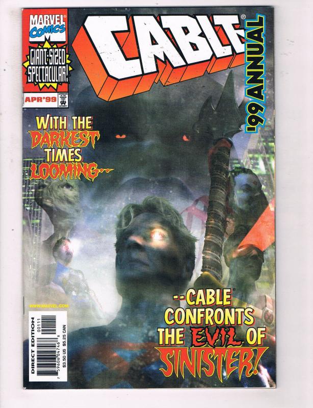 Cable Annual 99 #1 VF Marvel Comics Comic Book X-Men Cyclops April DE22