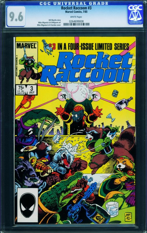 ROCKET RACCOON #3 CGC 9.6-comic book-GOTG 0264699008