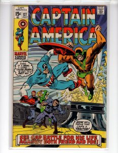 • Captain America #127 (1970) Early Bronze / NSC•NB2