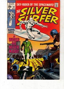 The Silver Surfer #10 (1969) High-Grade NM- Shala-Bal Wow! COVELL Certificate!