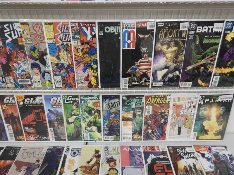 Huge Lot 140+ Comics W/ Silver Surfer, GI Joe, Batman, +More AVG VF-