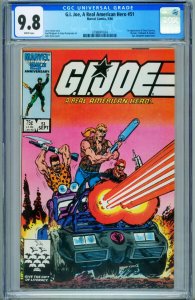 G.I. JOE #51 // CGC 9.8 // 1986 1st ZANDAR // comic book // 3798041024