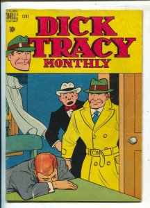 Dick Tracy #18 1949- Dell -Chester Gould art-crime scene cover-G/VG
