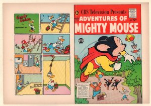 Adventures of Mighty Mouse #133 Unused Comic Book Cover (Grade 9.0) 1957