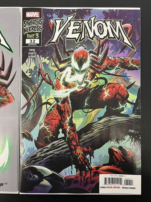 VENOM #32 CVR A + 1:10 DESIGN VAR SET 2024 CARNAGE MARVEL IN-HAND PROSHIPPER