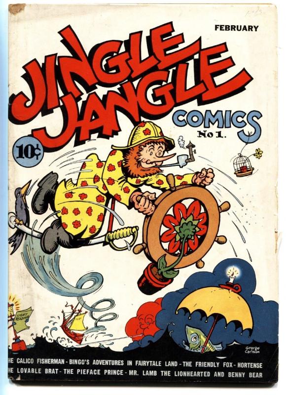 JINGLE JANGLE COMICS #1 1942-Golden-Age GEORGE CARLSON