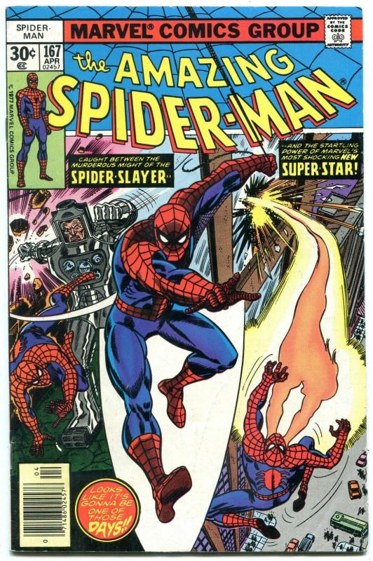 AMAZING SPIDER-MAN #167 1977-MARVEL COMICS-wonderful fine condition FN