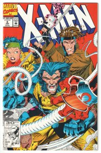 X-Men #4 (1992) 1st Appearance Omega Red, Jim Lee artwork