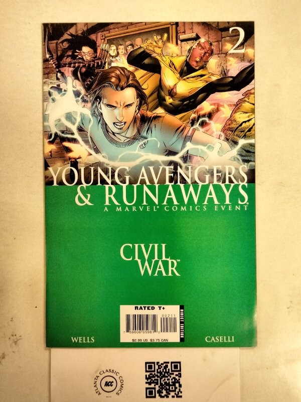 Young Avengers & Runaway #2 Marvel Comic Book Iron Man Defenders X-Men  29 HH21