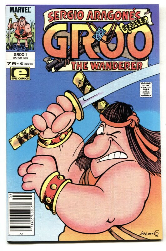 GROO THE WANDERER #1-1985-COMIC BOOK-ARAGONES-Newsttand NM-