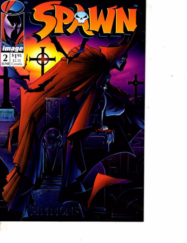 Lot Of 2 Image Comic Books Wetworks #1 and Spawn #2 ON5