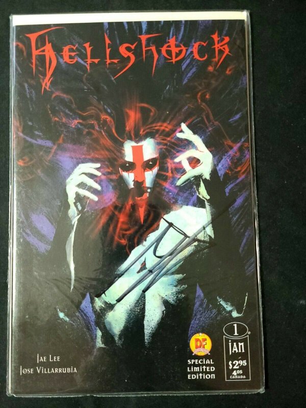 Hellshock issue #1 Dynamic Forces signed by Jae Lee NM with coa