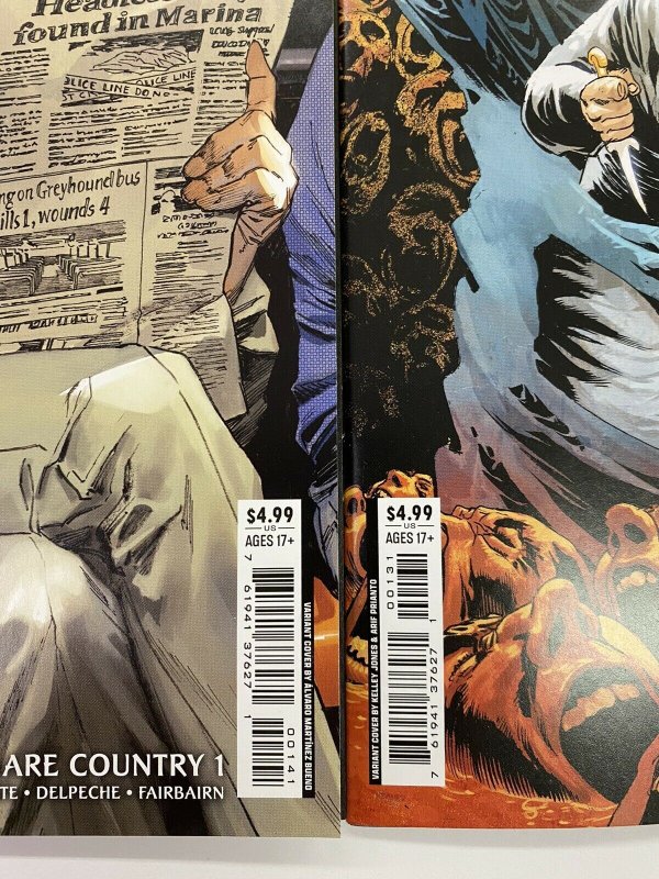 Sandman Universe Nightmare Country #1 1:25 JONES + 1:50 BUENO Set DC Comics 2022