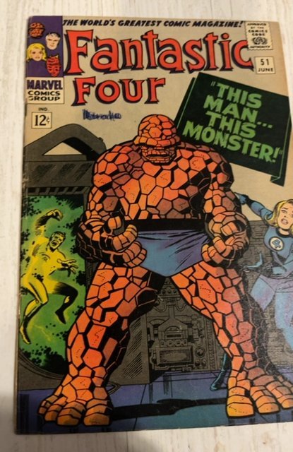 Fantastic Four #51 (1966)The man the monster see description