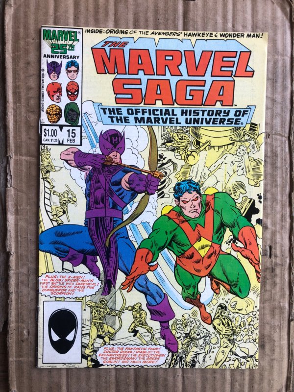 The Marvel Saga The Official History of the Marvel Universe #15 (1987)