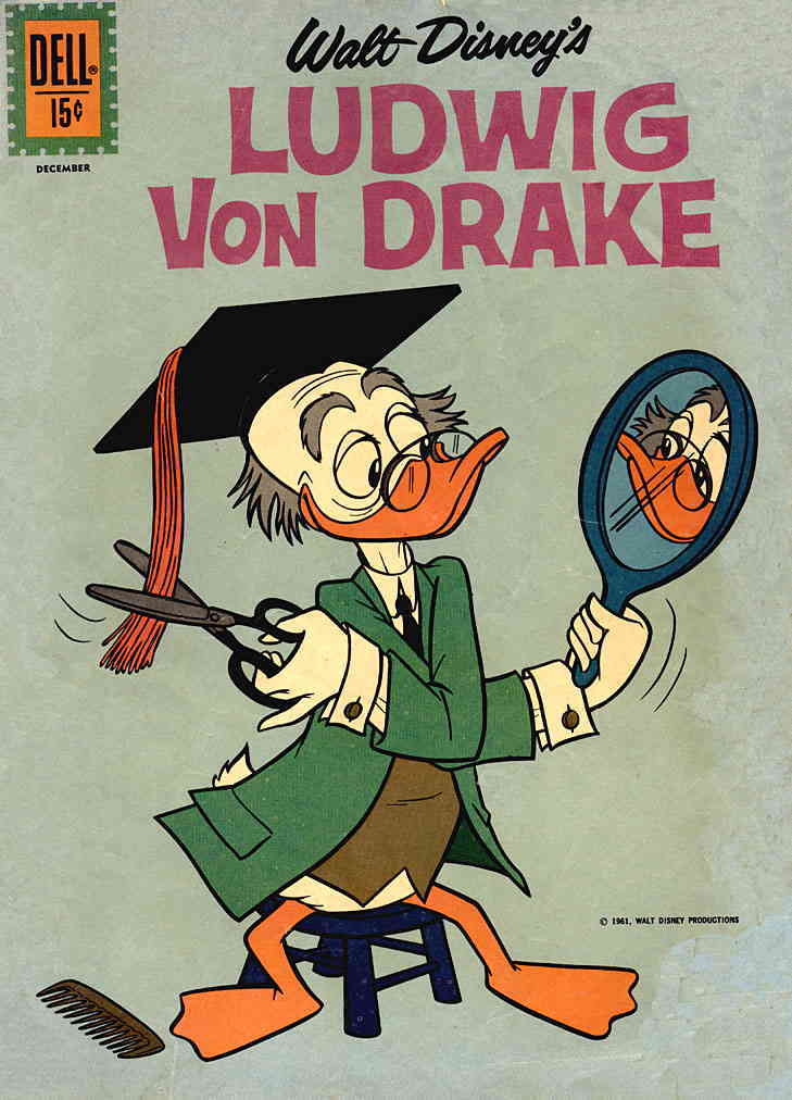 Ludwig Von Drake (Walt Disney's) #1 GD ; Dell | low grade comic ...