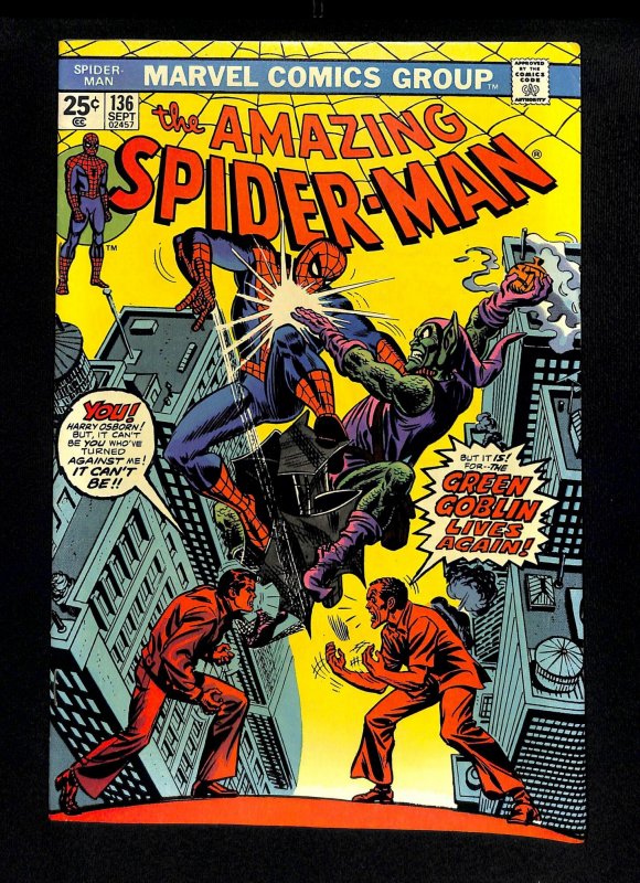 Amazing Spider-Man #136 Classic Green Goblin Cover!