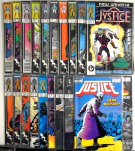 *Justice (1986 Marvel, of 32) 32 High Grade Books