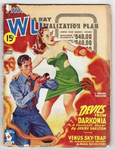 Thrilling Wonder Stories Vol 27 #1 VINTAGE 1945 Beacon Magazines GGA