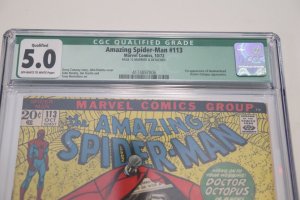 Amazing Spider-Man #114 CGC 5.0 Qualified Hammerhead Appearance 1972