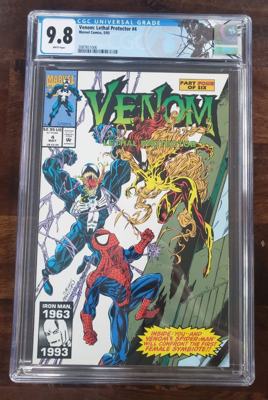 Venom Lethal Protector 4 CGC 9.8 1st appearance Scream Limited CGC Venom label