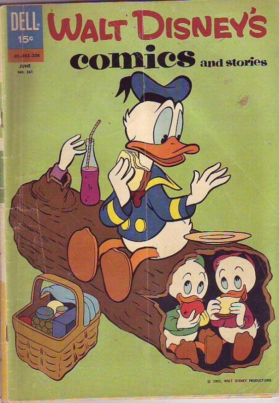 Comics and Stories, Walt Disney's #261 (Jun-62) VG Affordable-Grade Donald Du...