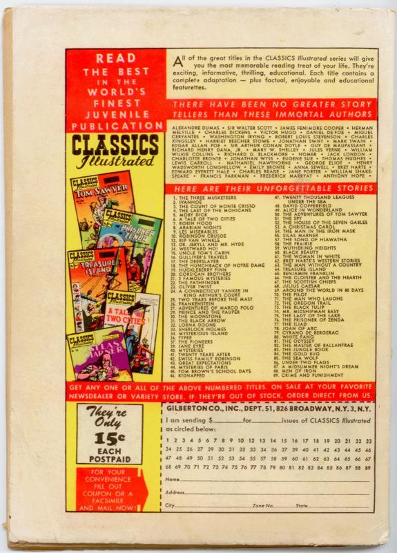 Classics Illustrated  #12 HRN 089 - Rip van Winkle VG+ 4.5