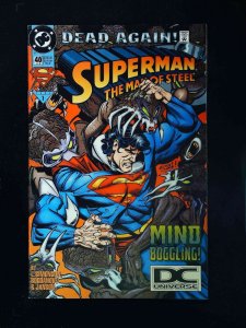 Superman The Man Of Steel #40  Dc Comics 1995 Vf  Dc Universe Variant