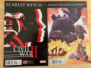 A collection of 59 Civil War II comics - Marvel - Spider-Man, Avengers, more