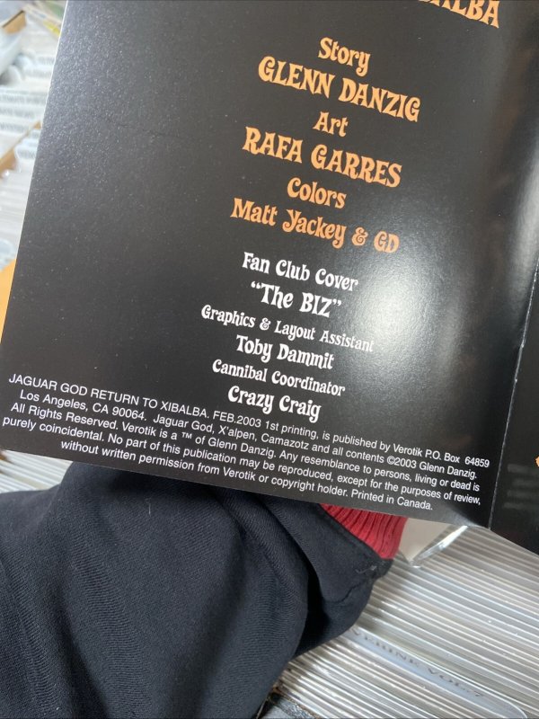 JAGUAR GOD #0-7  Verotik Comics 1996 FULL SET  Frazetta Danzig +return To Xibala