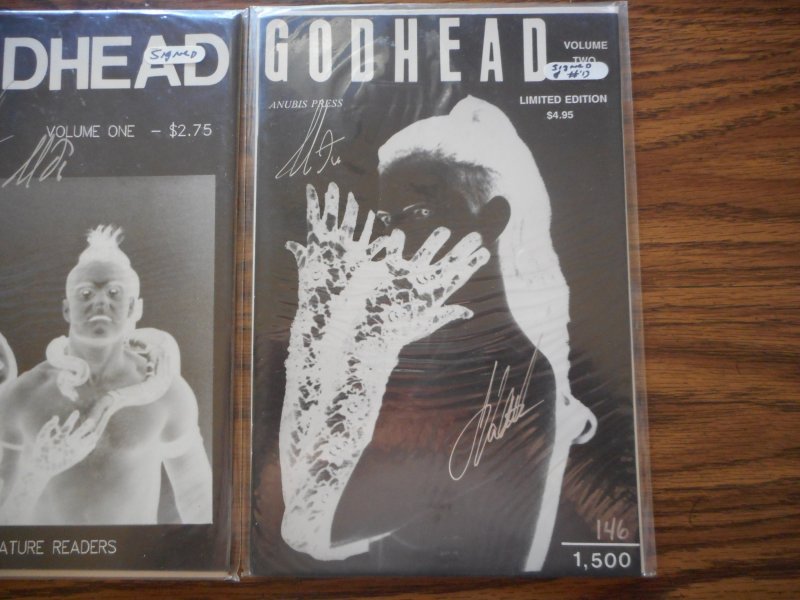 GODHEAD ANUBIS PRESS # 1 & 2 BOTH SIGNED BOTH 9.6 OR BETTER WOW!!!