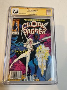 Cloak And Dagger (1983) # 1 (CGC 7.5 SS WP) Canadian Price CPV | Sketch Leonardi