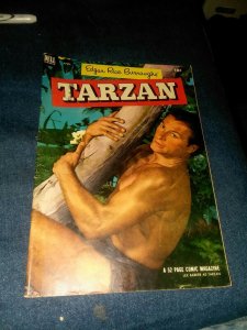 TARZAN #43 dell comics 1953 golden age precode lex barker photo cover jungle