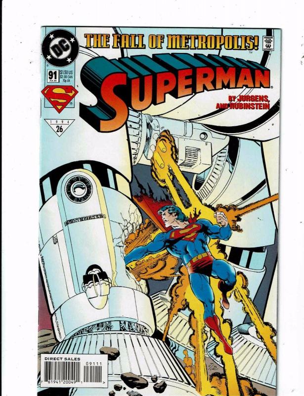 Lot of 5 Superman DC Comic Books #89 90 91 92 93 BH42