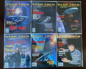 Star Trek Communicator Mags lot #100-154 Decipher 21 pieces avg 8.0 VF (1994)