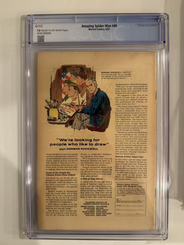 Amazing Spider-Man #49 CGC 7.0  Kraven and Vulture Appearance (1967)