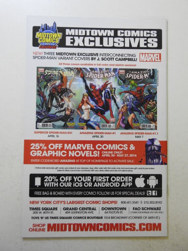 The Amazing Spider-Man #1.1 Midtown Comics Cover (2014) NM- Condition!