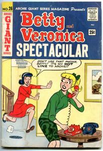 Betty and Veronica Spectacular- Archie Giant #26 1963- Pin ups-Archie hotline G+