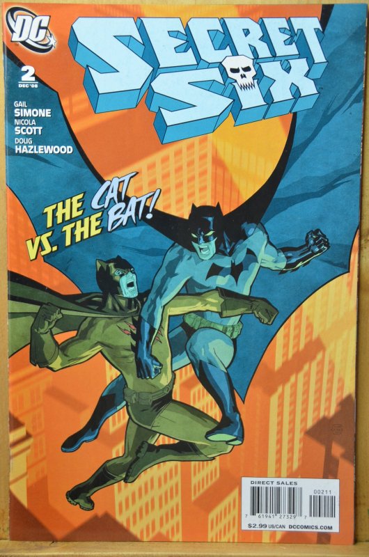 Secret Six #2 (2008) The Cat vs The Bat !