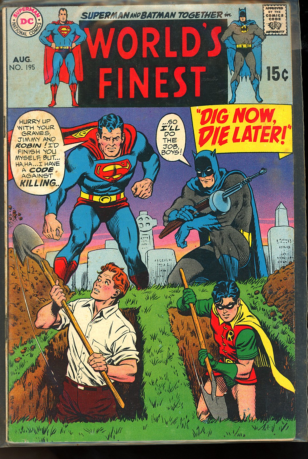 World's Finest Comics 195 (1970) Comic Books Bronze Age, DC Comics