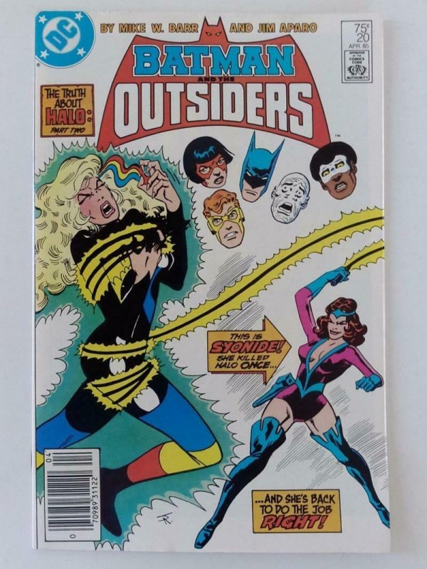 BATMAN AND THE OUTSIDERS #20, VF/NM, Halo Truth,  DC, 1983,1985  