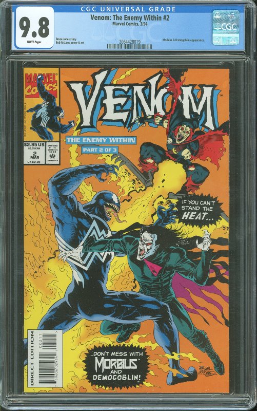 Venom: The Enemy Within #2 (1994) CGC Graded 9.8
