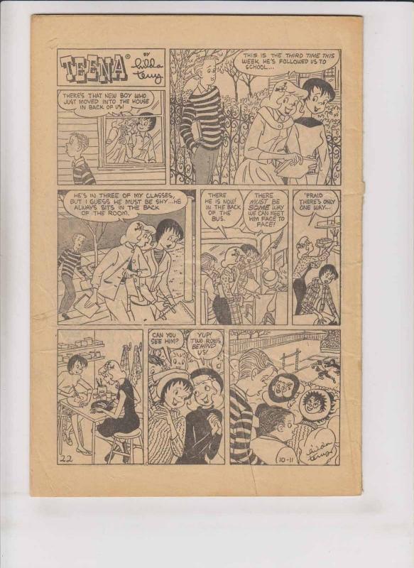 Jungle Jim #28 VG page comics - silver star - popeye in thimble theatre backups 