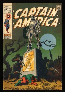Captain America #113 FN- 5.5 Classic Steranko Cover!