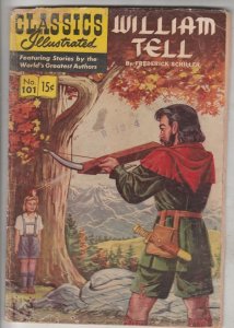 Classics Illustrated #101 (Nov-52) VG Affordable-Grade William Tell